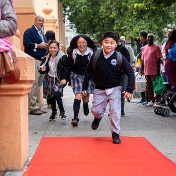 Mission Dolores Academy - Red carpet welcome for the first day of school. - Elementary Schools Near Me - San Francisco, California Mission Dolores Academy - Red carpet welcome for the first day of school. - Elementary Schools Near Me - San Francisco, California