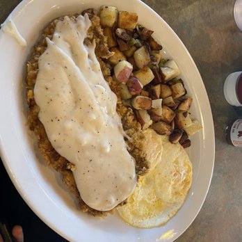 Rutherford's 66 Diner - Chicken fried steak. Huge! - Diners Near Me - Kingman, Arizona