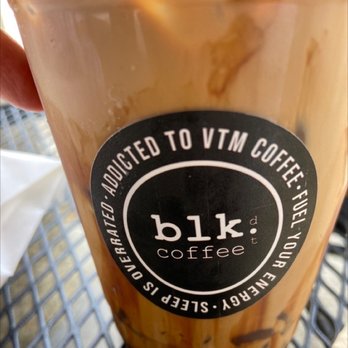 Blk Dot Coffee - First time here - made a stop before the movies.  Very good.   Enjoying a regular VTM - perfect to start the day! - Coffee & Tea Near Me - Long Beach, California