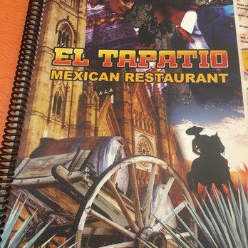 El Tapatio - Front of main menu. - Mexican Near Me - Brandon, South Dakota