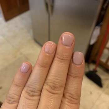 2k Nails - Gel manicure after having had acrylics. (I chose the plain sparkle). - Nail Salons Near Me - Mission Hills, California