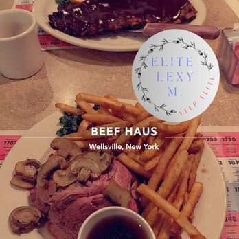 Beef Haus - Mind blowing beef eater dinner with mushrooms and fries. Phenomenal melt in your mouth ribs. - American Near Me - Wellsville, New York