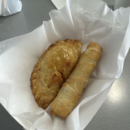 Chicken Empanada and Queso Taqueno