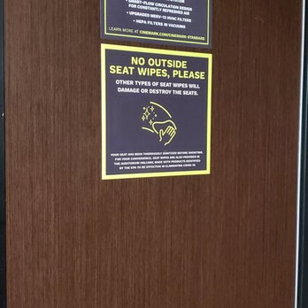 Century Rowland Plaza - They don't want customers to use their own disinfecting wipes yet theirs were empty - Cinema Near Me - Novato, California