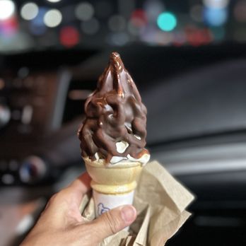 Wienerschnitzel - stopped in for a tasty chocolate covered cone - Fast Food Near Me - Corona, California Wienerschnitzel - stopped in for a tasty chocolate covered cone - Fast Food Near Me - Corona, California