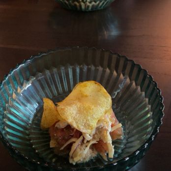 Rooster & the Till - 2 chips and some crab - New American Near Me - Tampa, Florida