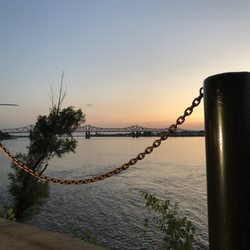 Mississippi River Bridge - I guess I really do have a bridge..... obsession. And sunsets. Clouds.....