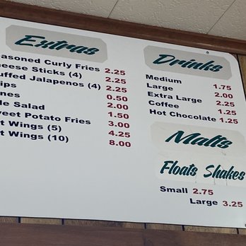 Dairy Bar - Menu 6/10/2023 - Burgers Near Me - Brenham, Texas