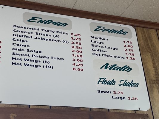 Menu photo 2 Dairy Bar Brenham, TX