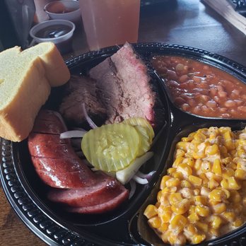 Garcia Barbecue - 2 meat plate - Barbeque Near Me - San Antonio, Texas
