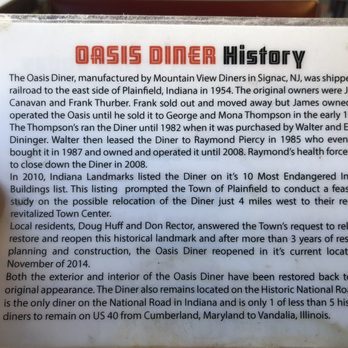 Oasis Diner - Diners Near Me - Plainfield, Indiana Oasis Diner - Diners Near Me - Plainfield, Indiana