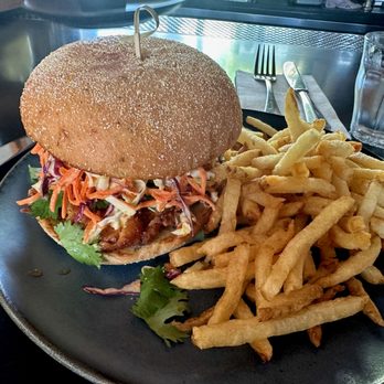 Johnston's Saltbox - "Saltbox Millionaire Fried Chicken Sandwich" - New American Near Me - San Carlos, California