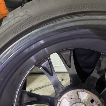 Discount Tire - The 245 left on the 8.5" with way to many weights - Tires Near Me - Austin, Texas Discount Tire - The 245 left on the 8.5" with way to many weights - Tires Near Me - Austin, Texas