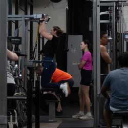 Facet Seven Heights - Pull ups on the LifeFitness Assisted Pullup at 2505 W. 11th Facet Seven Heights