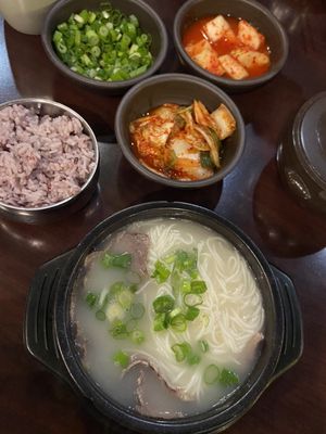 Traditional Korean Beef Soup by null