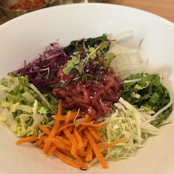 Ondam - Beef tartare bibimbap - Korean Near Me - Santa Clara, California Ondam - Beef tartare bibimbap - Korean Near Me - Santa Clara, California