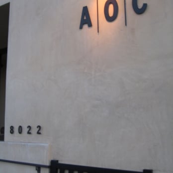 AOC - Street sign - Cocktail Bars Near Me - Los Angeles, California