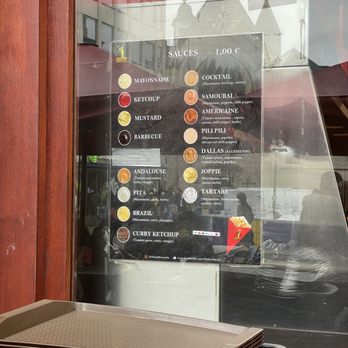 Fritland - Sauce options - Friterie Near Me - Brussels, BRU Fritland - Sauce options - Friterie Near Me - Brussels, BRU