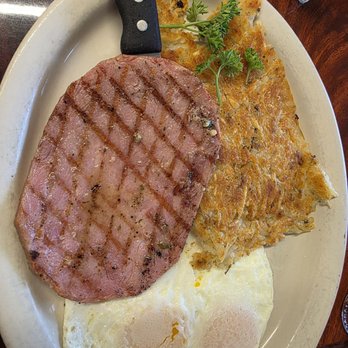Gold Miner Cafe - Ham steak and eggs with hashbrowns - American Near Me - Folsom, California Gold Miner Cafe - Ham steak and eggs with hashbrowns - American Near Me - Folsom, California
