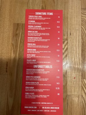 Menu photo 8 DonerG Irvine, CA Menu photo 8 DonerG Irvine, CA