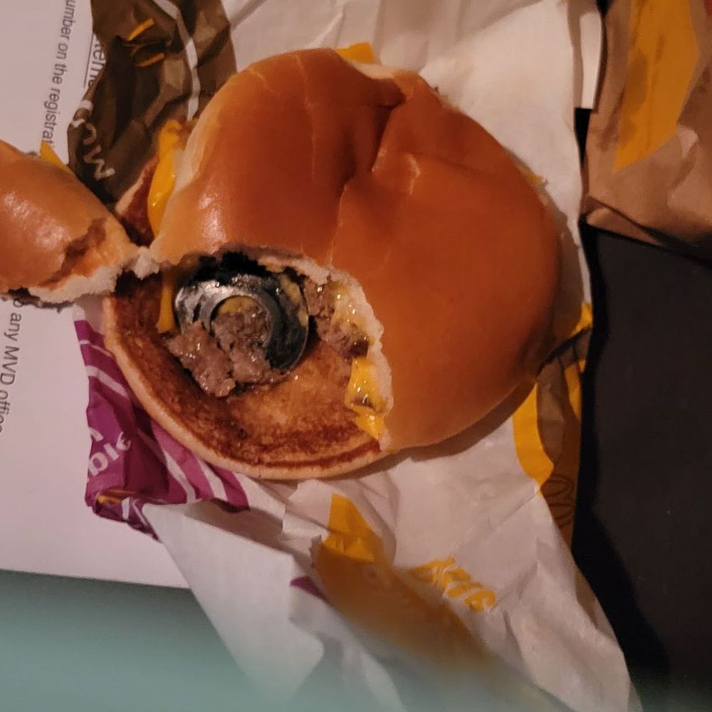 McDonald's - Yes, that's a giant metal washer I bit into - Coffee & Tea Near Me - Mesa, Arizona