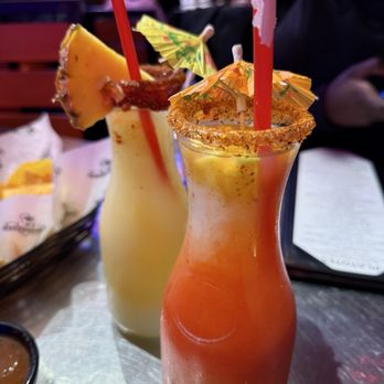 Kalaveras - Mango Chamoy and Pineapple Hibiscus Margarita Slushi - Cocktail Bars Near Me - Redondo Beach, California