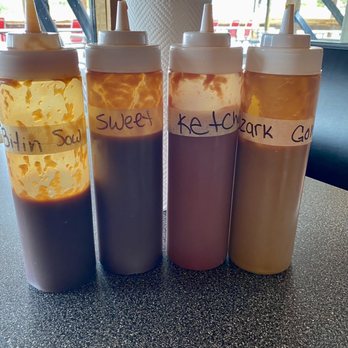 The Tavern Smokehouse - 3 sauces 'n ketchup - Barbeque Near Me - Camdenton, Missouri