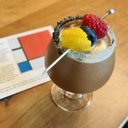Analog Coffee Bar - Mondrian inspired drink, fantastic tasting