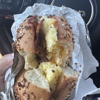 5th Ave Bagelry - Bacon, Egg, Cheese on everything bagel - Bagels Near Me - Torrance, California