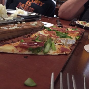 Seasons 52 - Prosciutto, Brie and asparagus flatbread - New American Near Me - Mclean, Virginia