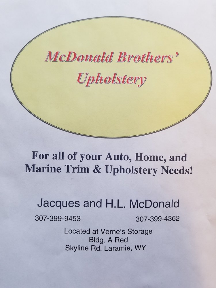 McDonald Brothers Upholstery - upholstery in Laramie, WY