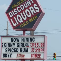 Delock's Discount Liquors - Now hiring skinny girl?