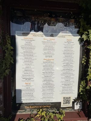 Menu photo 1 Carmel's Bistro Giovanni Carmel, CA Menu photo 1 Carmel's Bistro Giovanni Carmel, CA