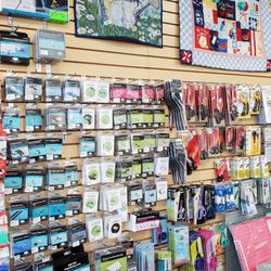 Our Bellingham store has a wide variety of presser feet to help you sew hems, zippers, buttonholes, and more with ease.