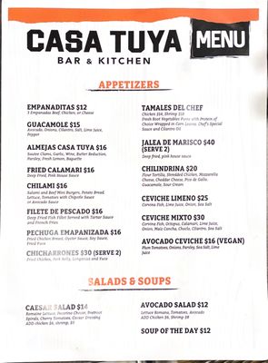 Menu photo 2 Casa Tuya New York, NY Menu photo 2 Casa Tuya New York, NY