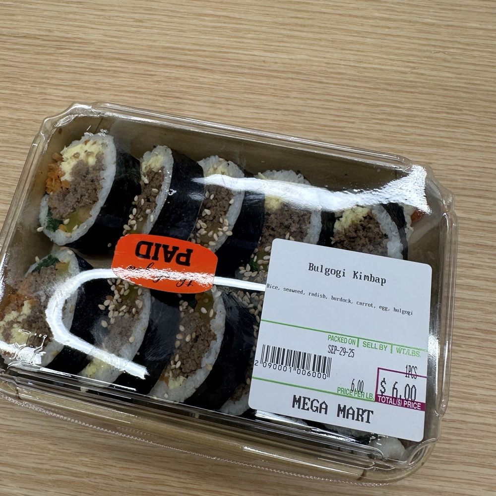 Mega Mart - Bulgogi Kimbap - Specialty Food Near Me - East Palo Alto, California Mega Mart - Bulgogi Kimbap - Specialty Food Near Me - East Palo Alto, California