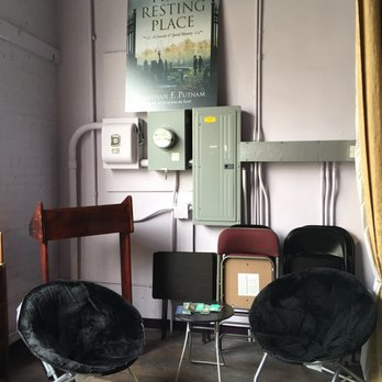 The Haunted Book Shop - Reading corner upstairs - Bookstores Near Me - Mobile, Alabama The Haunted Book Shop - Reading corner upstairs - Bookstores Near Me - Mobile, Alabama