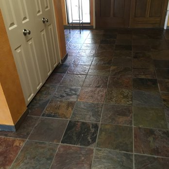 Bella Stone Care - Slate floor after Bella Stone Care cleaning and sealing. - Refinishing Services Near Me