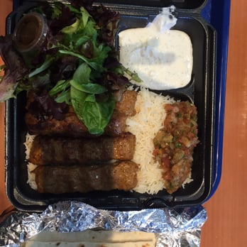 Kebab Daddy - The plate with the famous Lelu and the garlic lebni - Mediterranean Near Me - Montrose, California Kebab Daddy - The plate with the famous Lelu and the garlic lebni - Mediterranean Near Me - Montrose, California