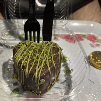 Golden Roastery - Fantastic Dubai Dark Chocolate Heart n Coins too !!! - Coffee Roasteries Near Me - Houston, Texas