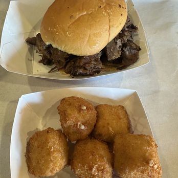 Quentin's BBQ & Sides - Burnt ends and Fried Jalapeño Mac N Cheese Bites - Barbeque Near Me - Bonner Springs, Kansas