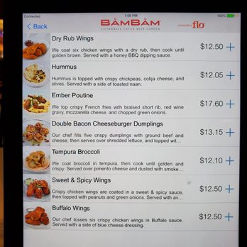 Bam Bam - Appetizer menu as of December 2020. - Vietnamese Near Me - Houston, Texas