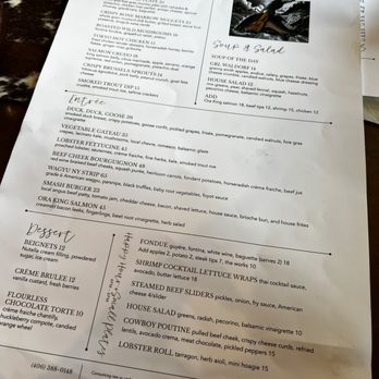 Gallatin River Lodge - Menu - Resorts Near Me - Bozeman, Montana