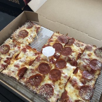 Jet's Pizza - Large deep dish with pepperoni (we ate one slice, couldn't wait) - Pizza Near Me - Virginia Beach, Virginia