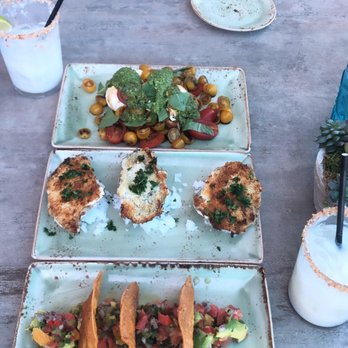 Downriggers - Salmon ceviche, Baked Oysters, Burrata, coconut margaritas - American Near Me - Friday Harbor, Washington Downriggers - Salmon ceviche, Baked Oysters, Burrata, coconut margaritas - American Near Me - Friday Harbor, Washington