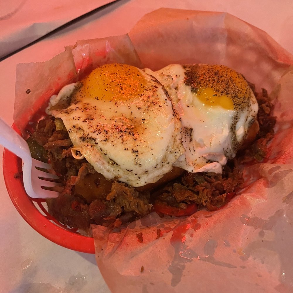 Shaking Crab - Williamsburg - Philly steak and eggs melt from the brunch menu - Seafood Near Me - New York, New York Shaking Crab - Williamsburg - Philly steak and eggs melt from the brunch menu - Seafood Near Me - New York, New York