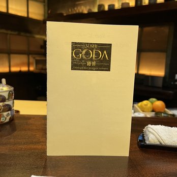 Sushi Goda - a menu on a table - Sushi Bars Near Me - New York, New York Sushi Goda - a menu on a table - Sushi Bars Near Me - New York, New York