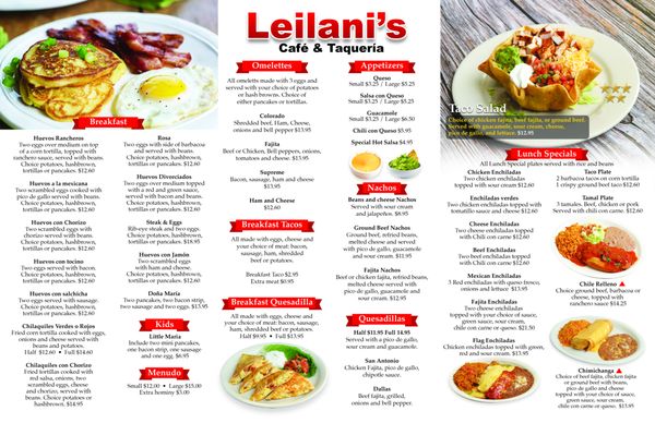 Menu photo 3 Leilani's Cafe Taqueria Mesquite, TX Menu photo 3 Leilani's Cafe Taqueria Mesquite, TX
