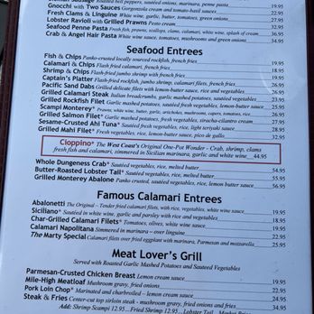 Abalonetti Bar and Grill - Menu - Italian Near Me - Monterey, California