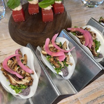 Vicia - Pressed watermelon and tacos - New American Near Me - St. Louis, Missouri Vicia - Pressed watermelon and tacos - New American Near Me - St. Louis, Missouri